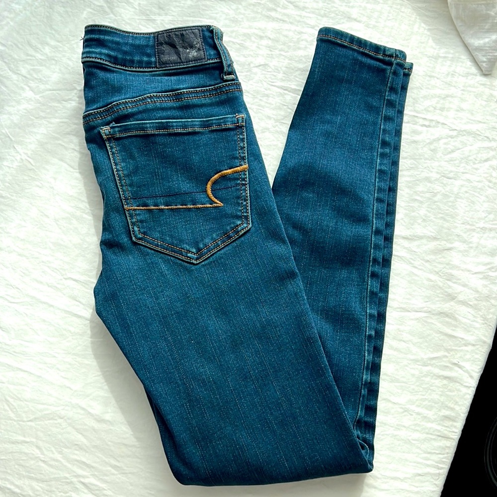 American Eagle Super Stretch Jeggings Women’s or Juniors Denim Jeans Size 2